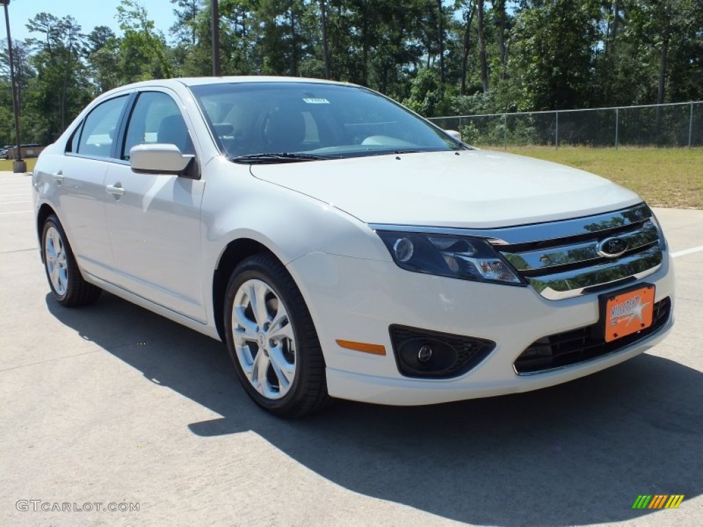 2012 Fusion SE - White Suede / Medium Light Stone photo #1