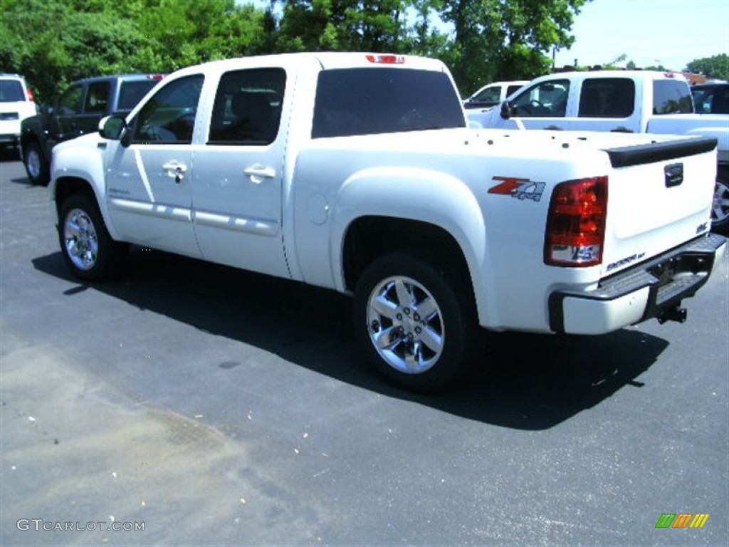 2012 Sierra 1500 SLT Crew Cab 4x4 - White Diamond Tricoat / Ebony photo #6