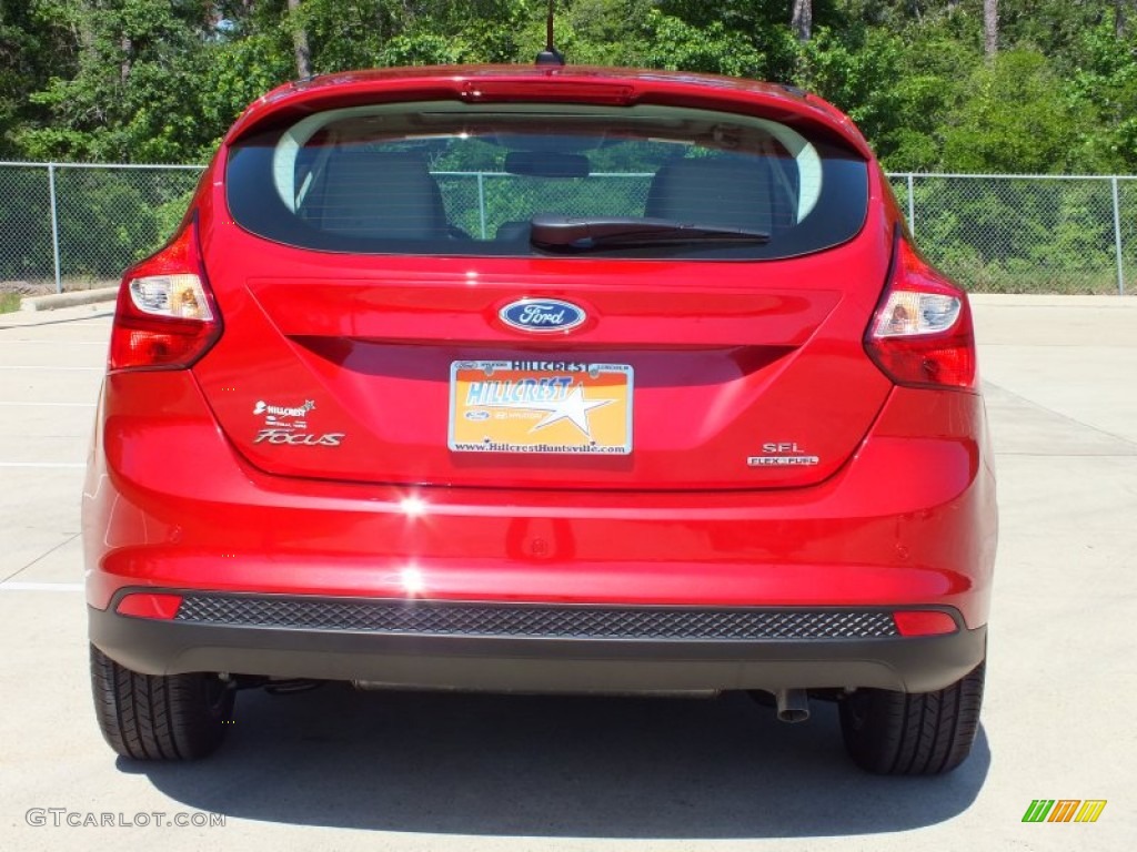 2012 Focus SEL 5-Door - Red Candy Metallic / Stone photo #6