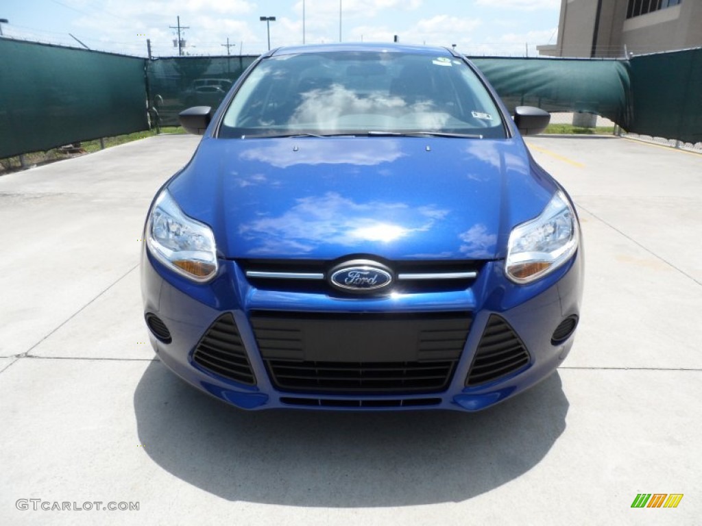 2012 Focus S Sedan - Sonic Blue Metallic / Charcoal Black photo #8