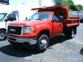 Fire Red 2012 GMC Sierra 3500HD Regular Cab 4x4 Dump Truck