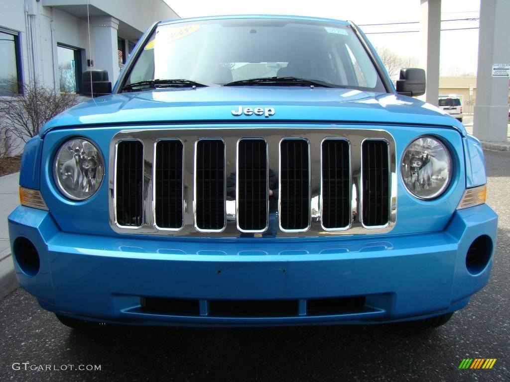 2008 Patriot Sport 4x4 - Surf Blue Pearl / Dark Slate Gray photo #3