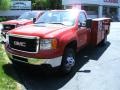 2011 Fire Red GMC Sierra 3500HD Work Truck Regular Cab Utility  photo #1