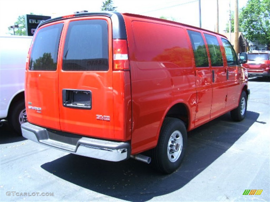 2012 Savana Van 2500 Cargo - Fire Red / Medium Pewter photo #6