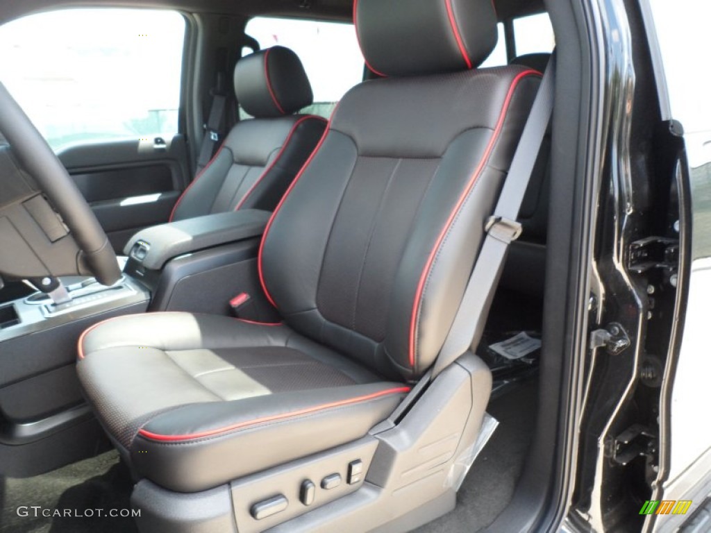 FX Sport Appearance Black/Red Interior 2012 Ford F150 FX2 SuperCrew Photo #65561948