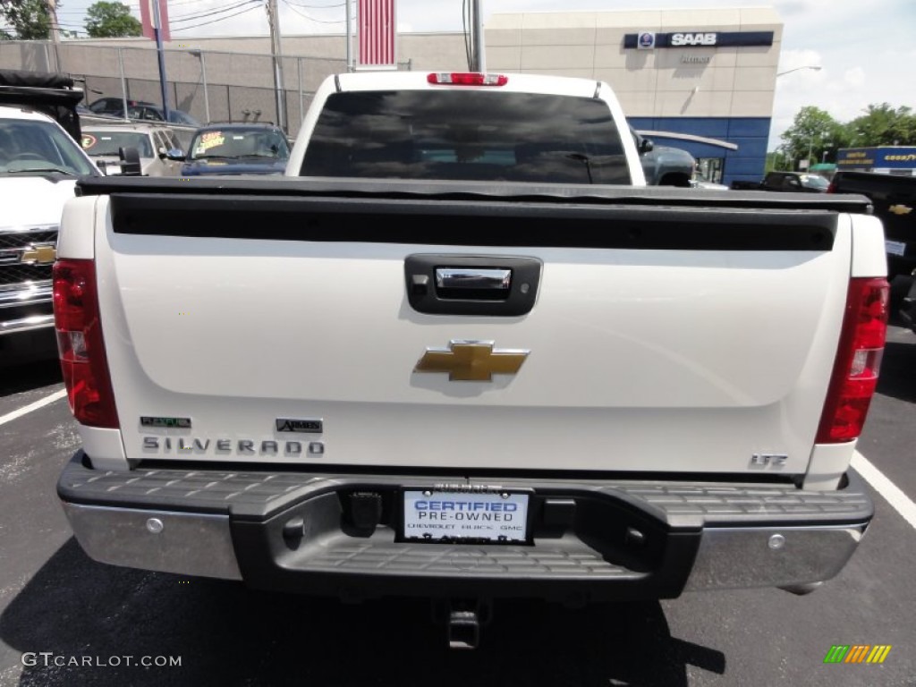 2011 Silverado 1500 LTZ Crew Cab 4x4 - White Diamond Tricoat / Dark Cashmere/Light Cashmere photo #10