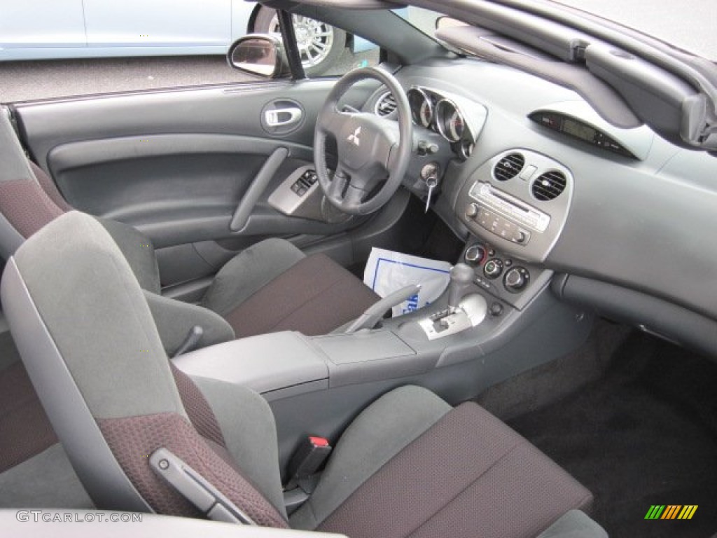 Dark Charcoal Interior 2012 Mitsubishi Eclipse Spyder GS Sport Photo #65564174