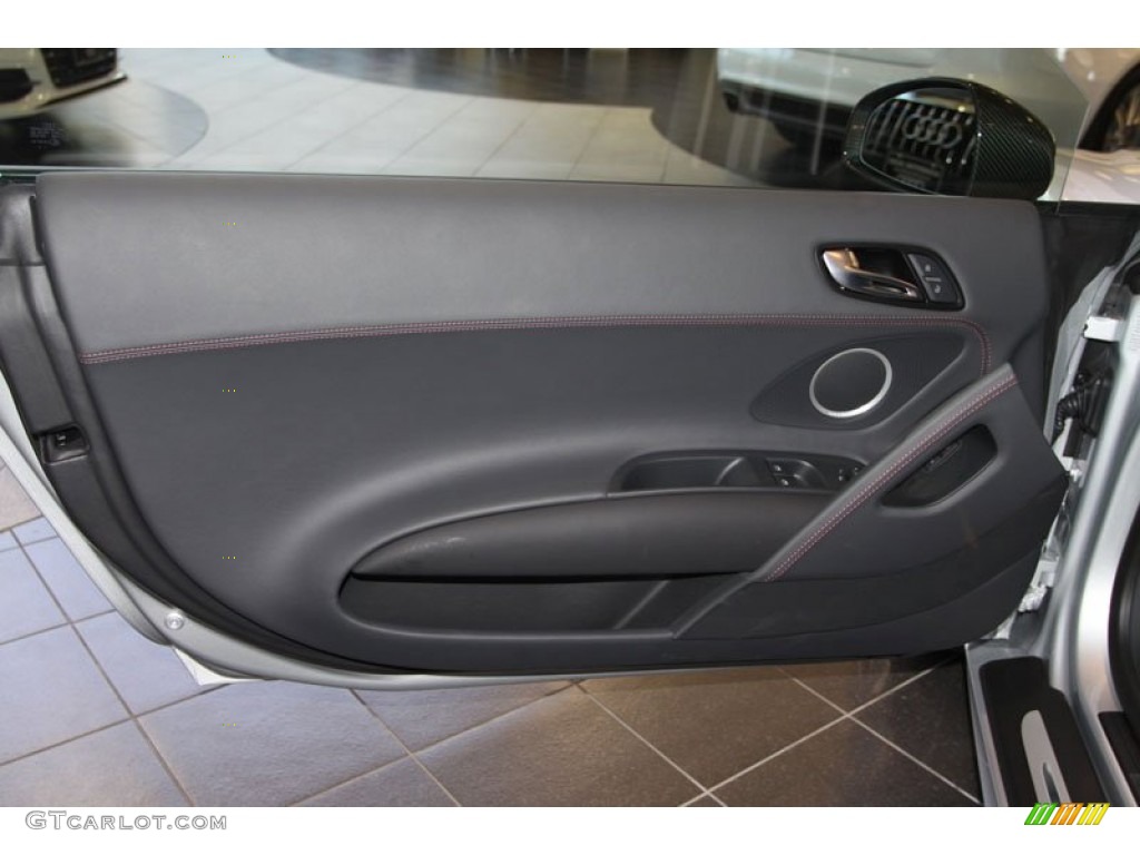 2012 Audi R8 5.2 FSI quattro Black Door Panel Photo #65565647