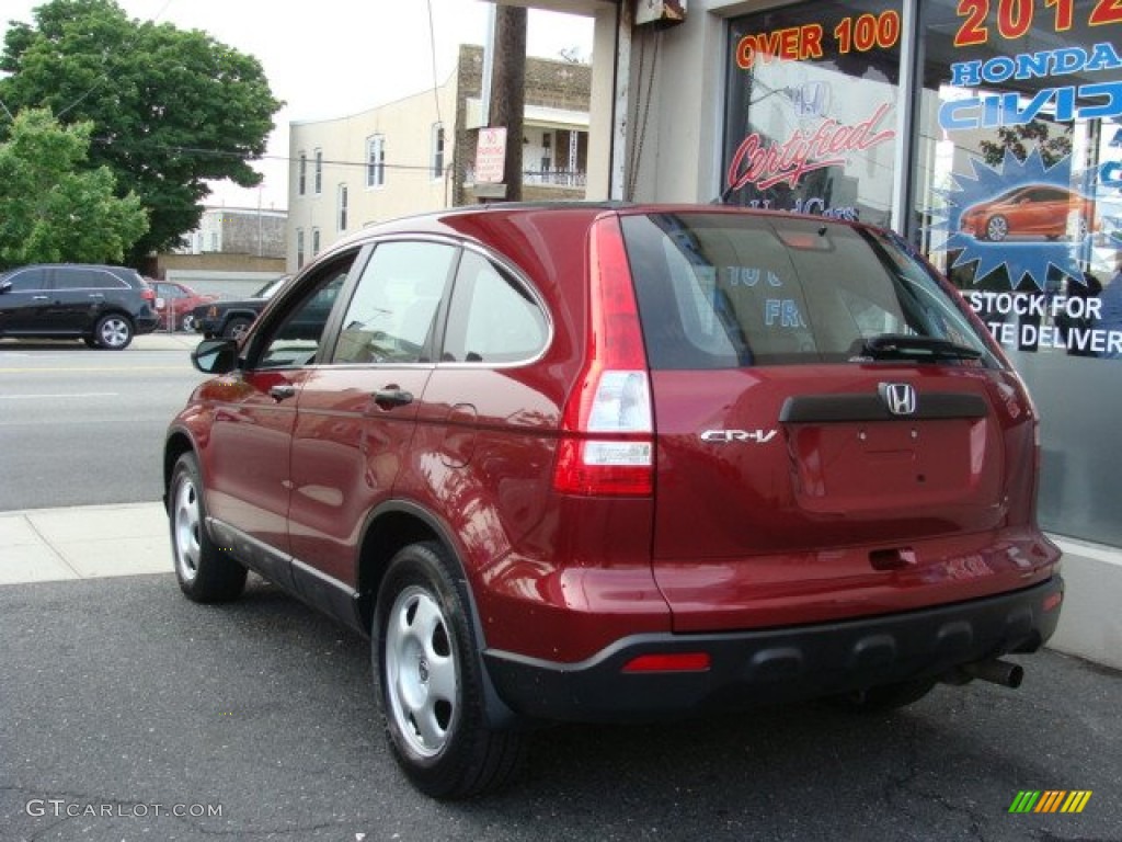 2009 CR-V LX 4WD - Tango Red Pearl / Ivory photo #4