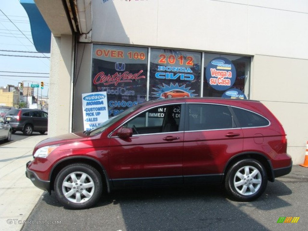 2009 CR-V EX-L 4WD - Tango Red Pearl / Ivory photo #3