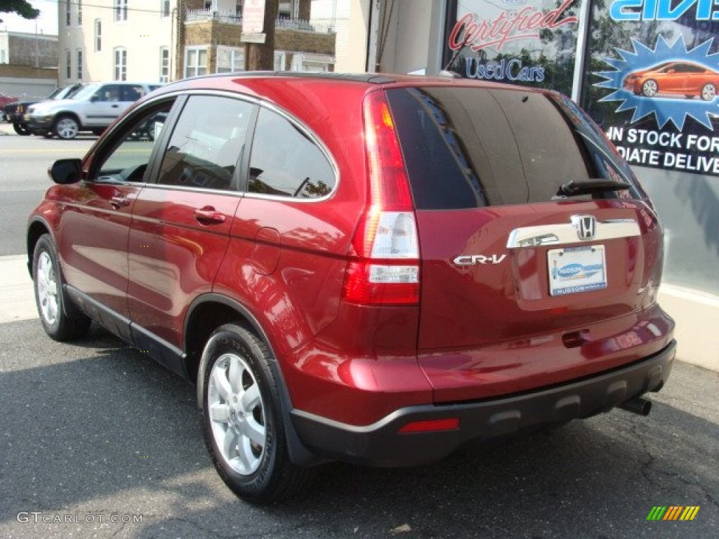 2009 CR-V EX-L 4WD - Tango Red Pearl / Ivory photo #4