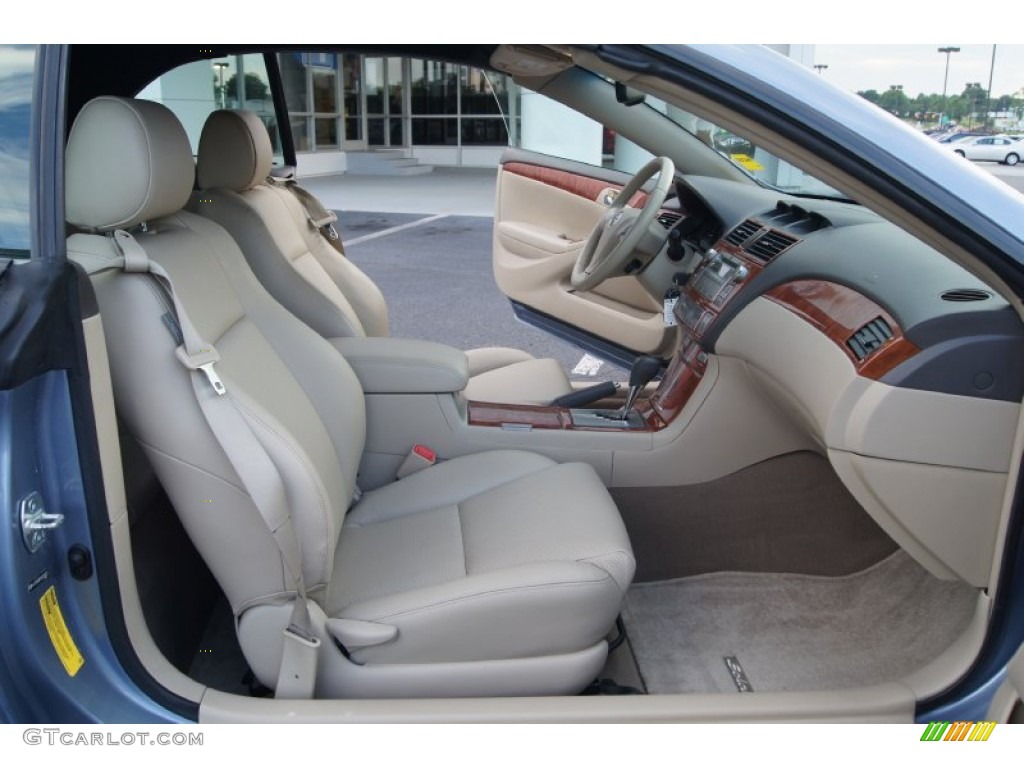 Ivory Interior 2008 Toyota Solara SLE V6 Convertible Photo #65568527