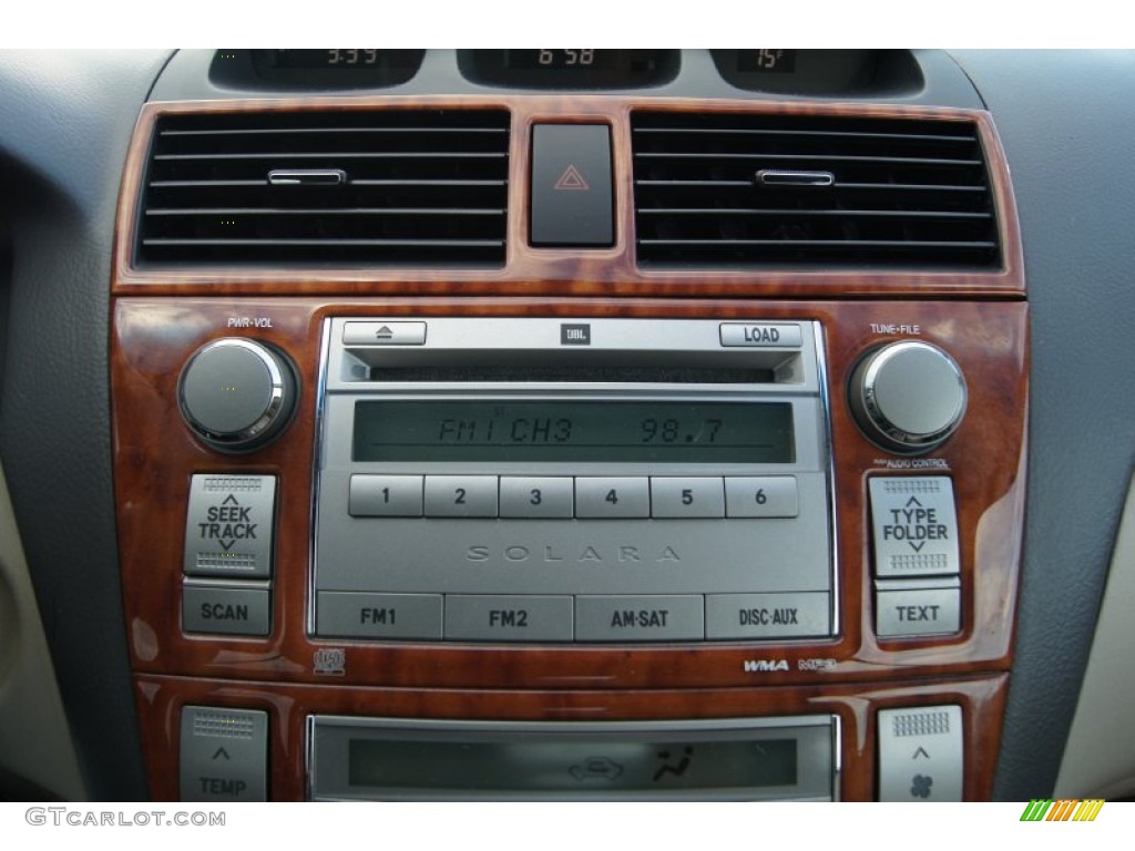 2008 Toyota Solara SLE V6 Convertible Audio System Photo #65568659