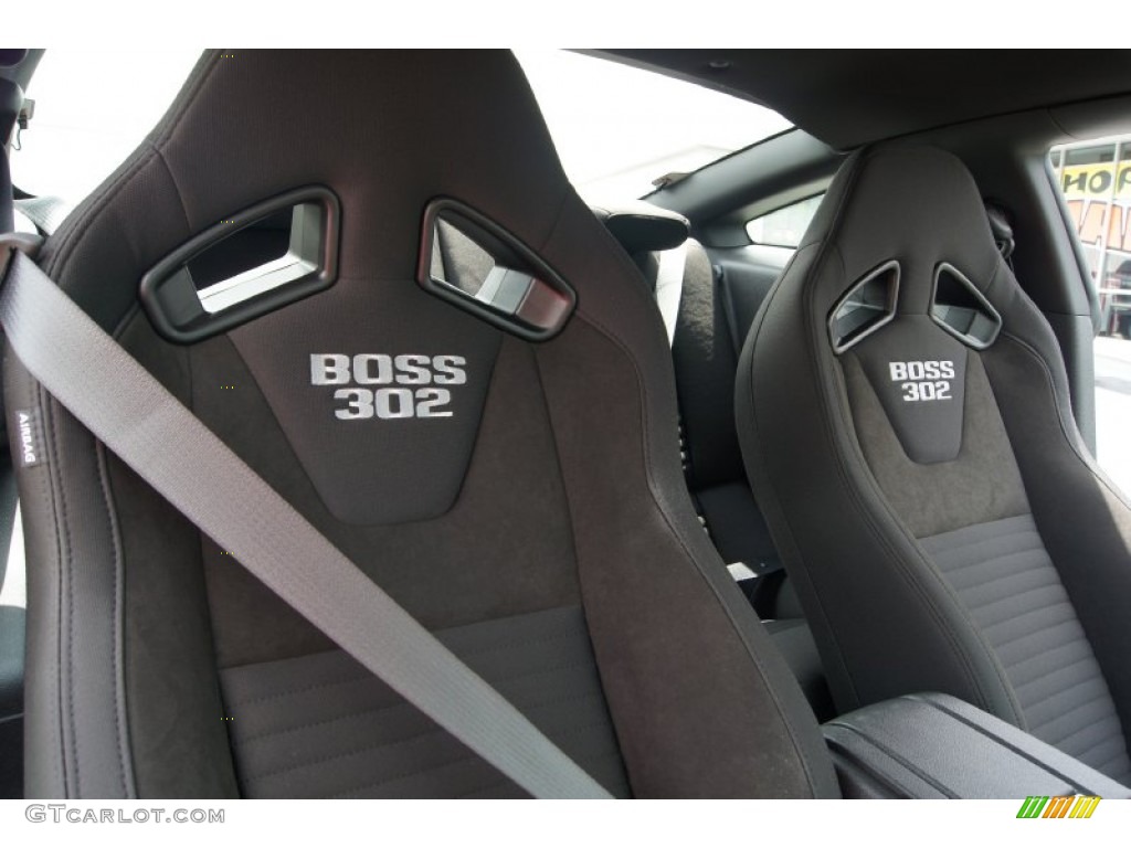 Charcoal Black/Recaro Sport Seats Interior 2013 Ford Mustang Boss 302 Photo #65569262
