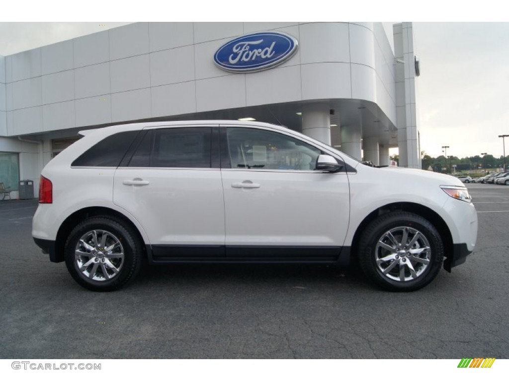 White Platinum Tri-Coat 2013 Ford Edge Limited EcoBoost Exterior Photo #65569537