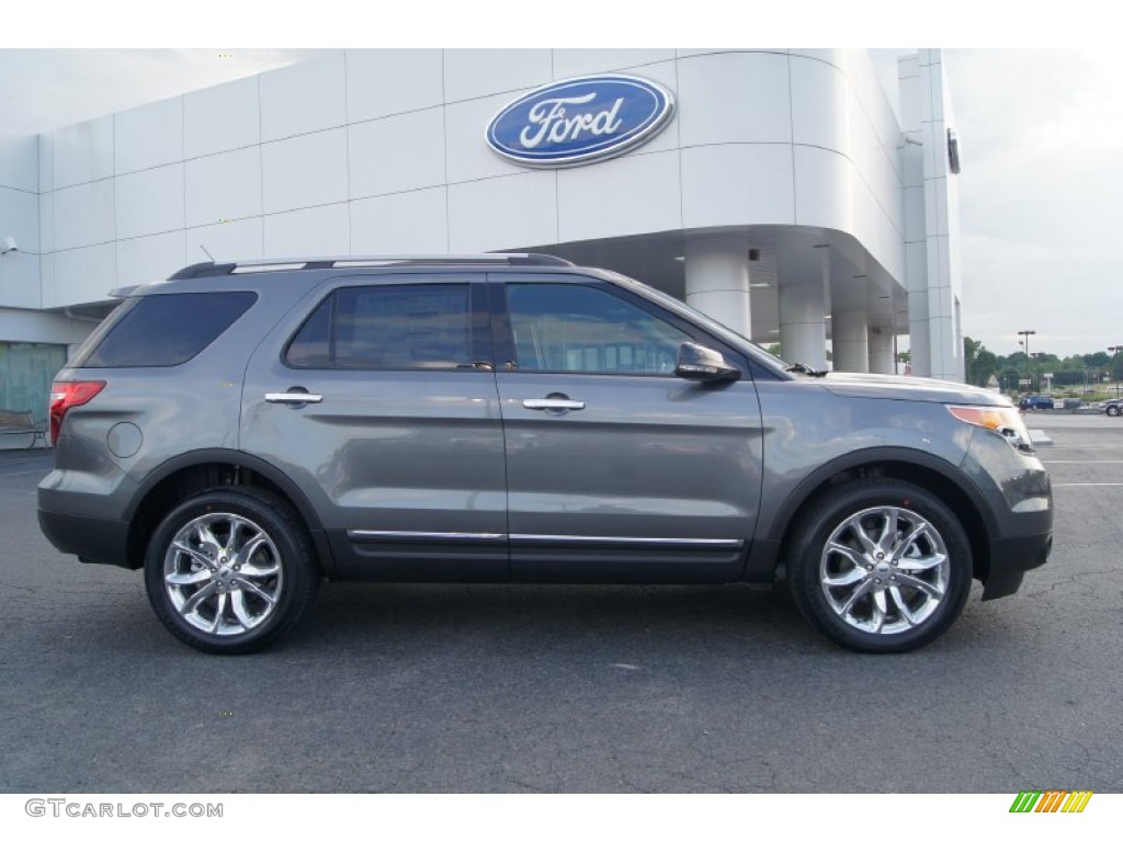 2013 Explorer XLT 4WD - Sterling Gray Metallic / Medium Light Stone photo #2