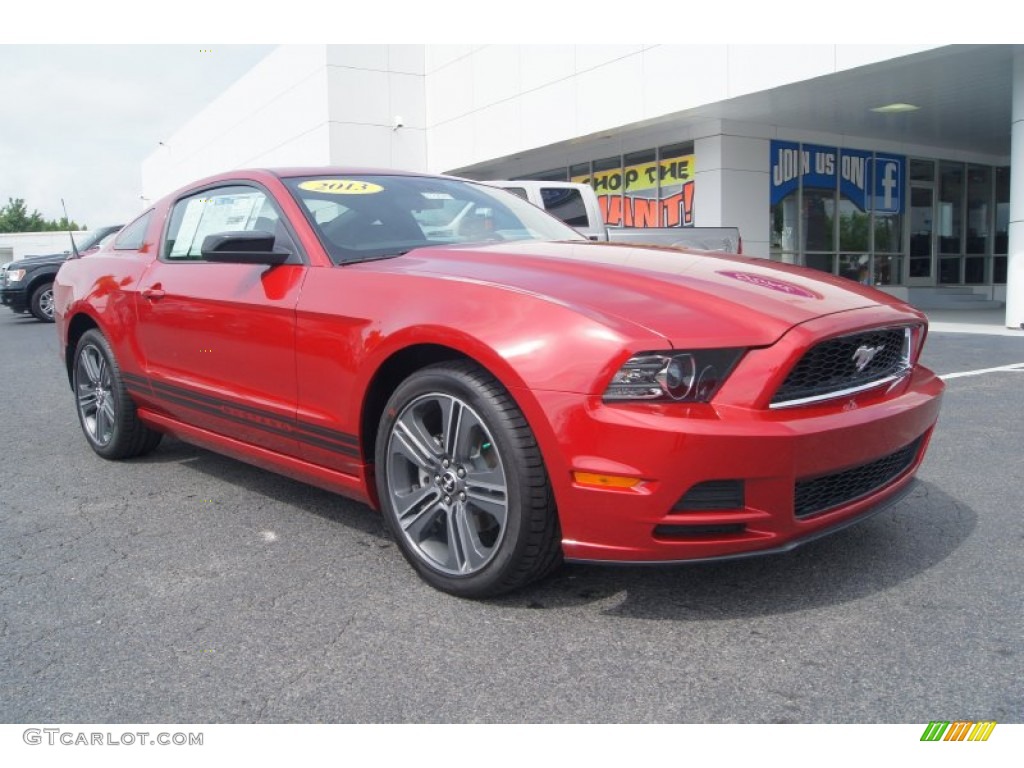Red Candy Metallic 2013 Ford Mustang V6 Coupe Exterior Photo #65570216
