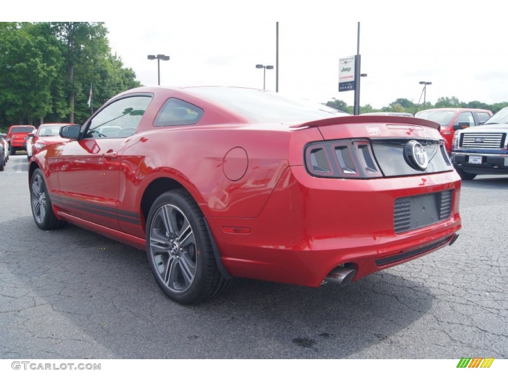 Red Candy Metallic 2013 Ford Mustang V6 Coupe Exterior Photo #65570432