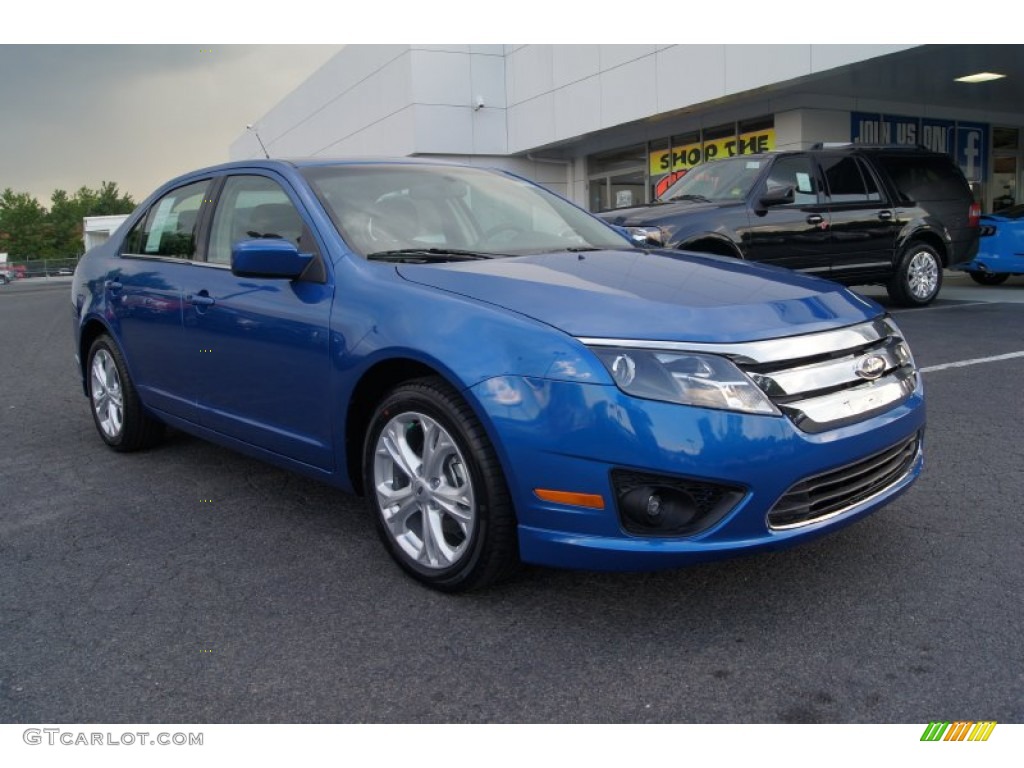 2012 Fusion SE - Blue Flame Metallic / Charcoal Black photo #1