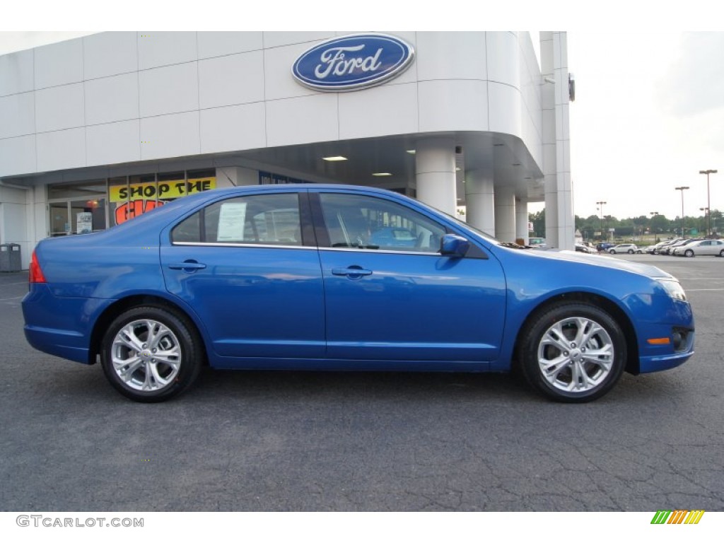 2012 Fusion SE - Blue Flame Metallic / Charcoal Black photo #2