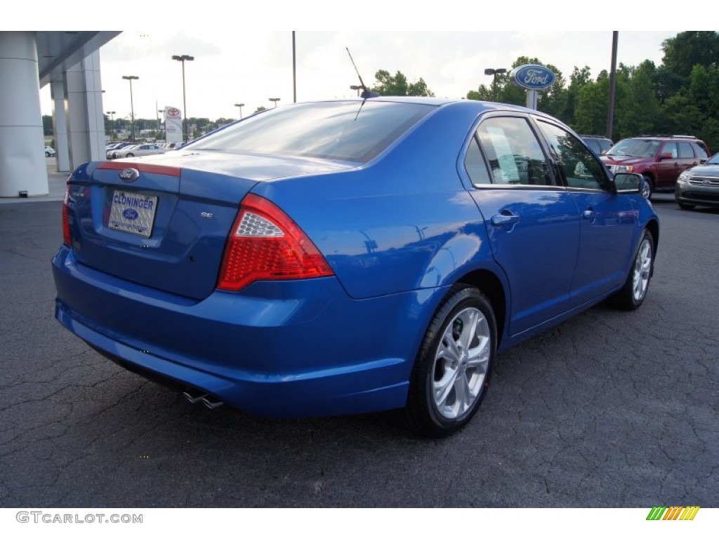 2012 Fusion SE - Blue Flame Metallic / Charcoal Black photo #3