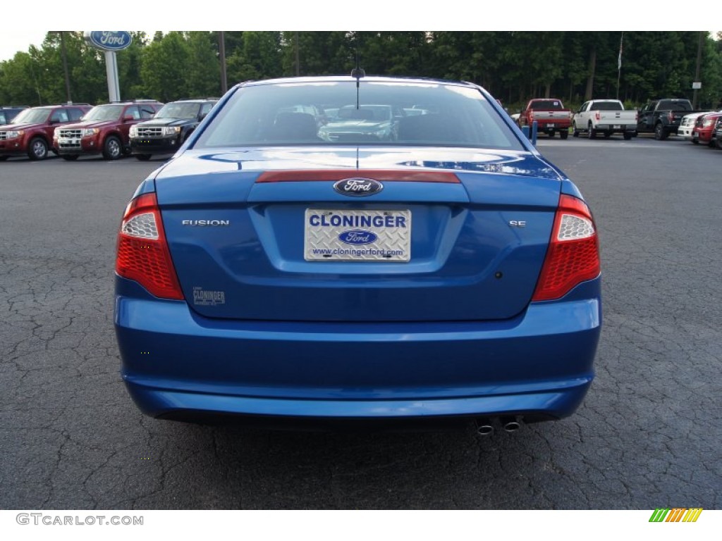 2012 Fusion SE - Blue Flame Metallic / Charcoal Black photo #4