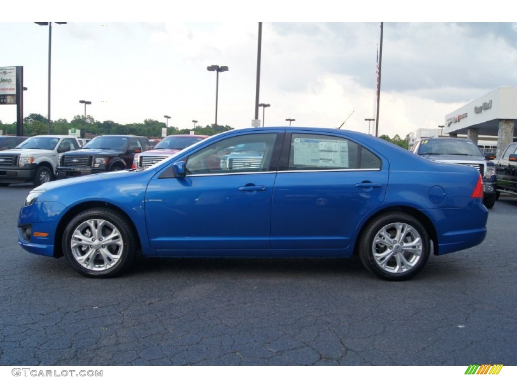 2012 Fusion SE - Blue Flame Metallic / Charcoal Black photo #5