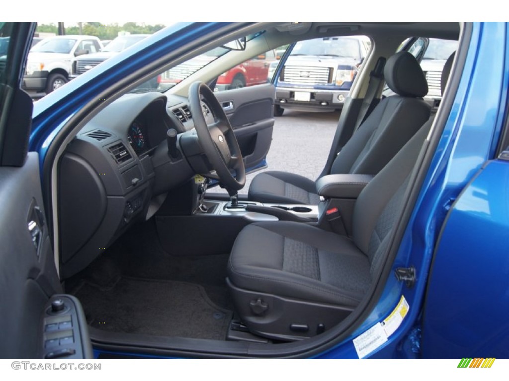2012 Fusion SE - Blue Flame Metallic / Charcoal Black photo #8