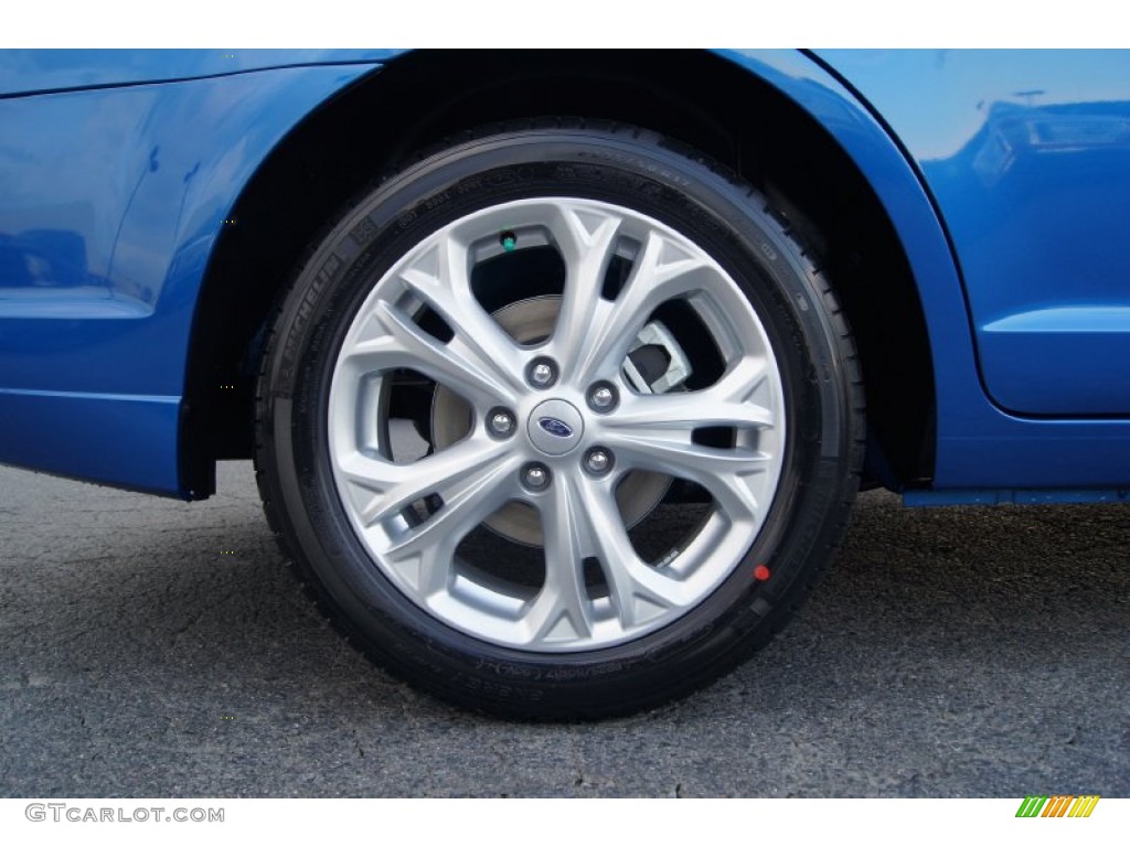2012 Fusion SE - Blue Flame Metallic / Charcoal Black photo #14