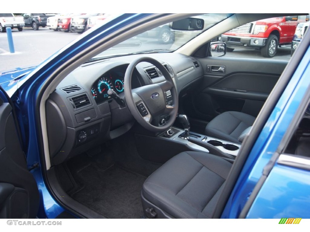 2012 Fusion SE - Blue Flame Metallic / Charcoal Black photo #19