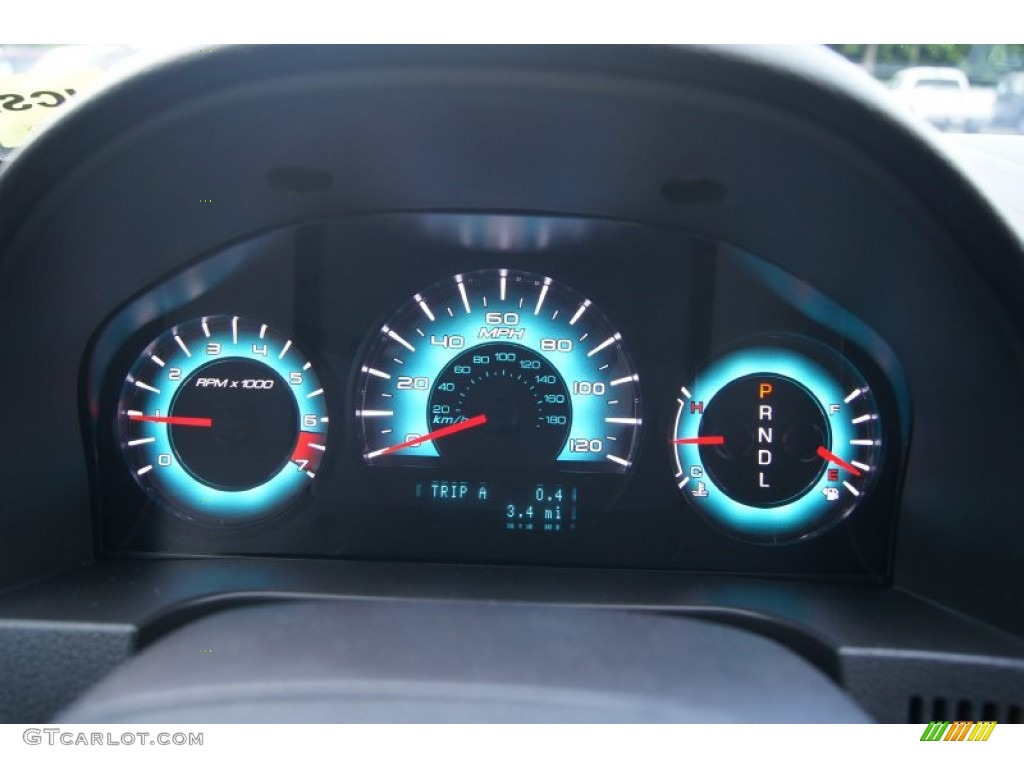 2012 Fusion SE - Blue Flame Metallic / Charcoal Black photo #21