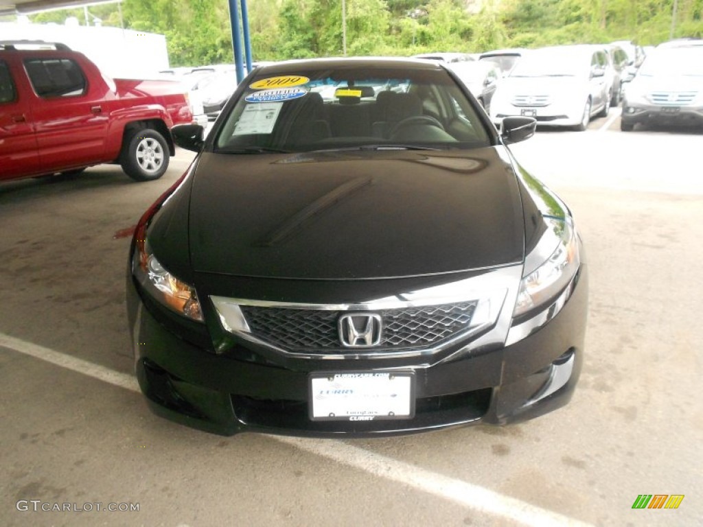 2009 Accord LX-S Coupe - Crystal Black Pearl / Black photo #28
