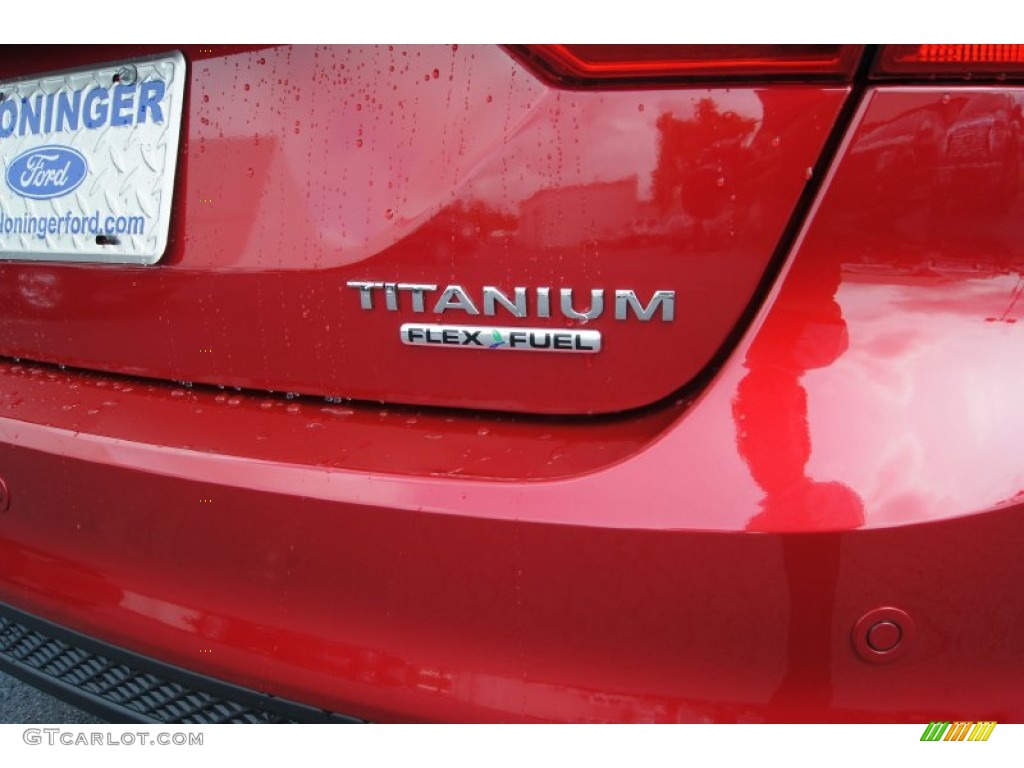 2012 Focus Titanium Sedan - Red Candy Metallic / Charcoal Black Leather photo #16