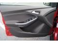 Charcoal Black Leather Door Panel Photo for 2012 Ford Focus #65571527