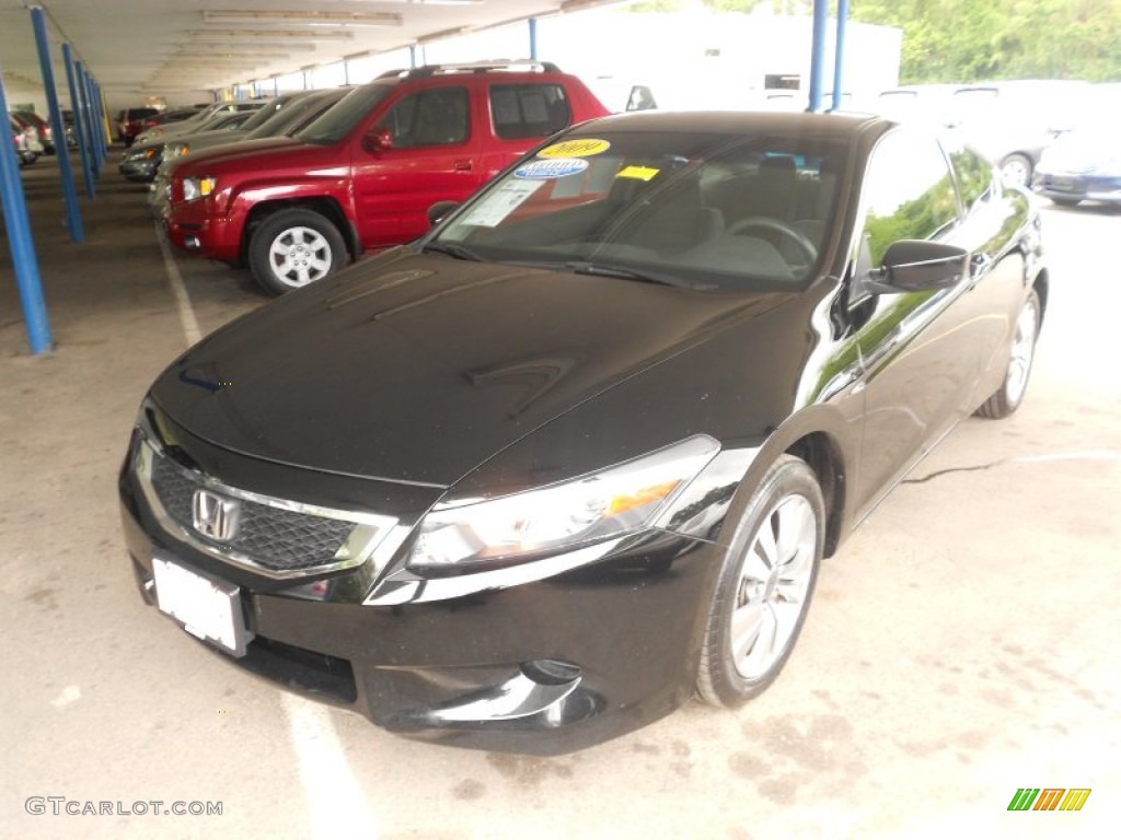 2009 Accord LX-S Coupe - Crystal Black Pearl / Black photo #50