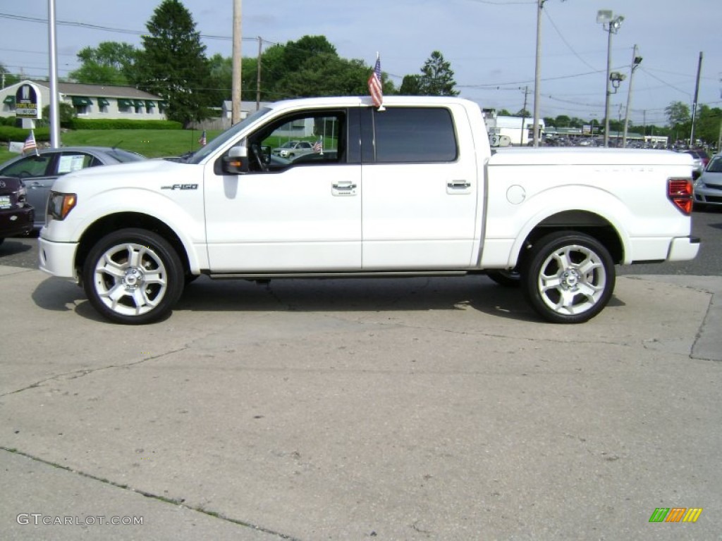White Platinum Metallic Tri-Coat 2011 Ford F150 Platinum SuperCrew 4x4 Exterior Photo #65572073