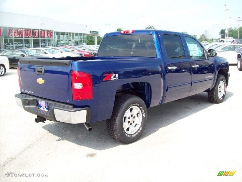 2012 Silverado 1500 LT Crew Cab 4x4 - Blue Topaz Metallic / Ebony photo #11