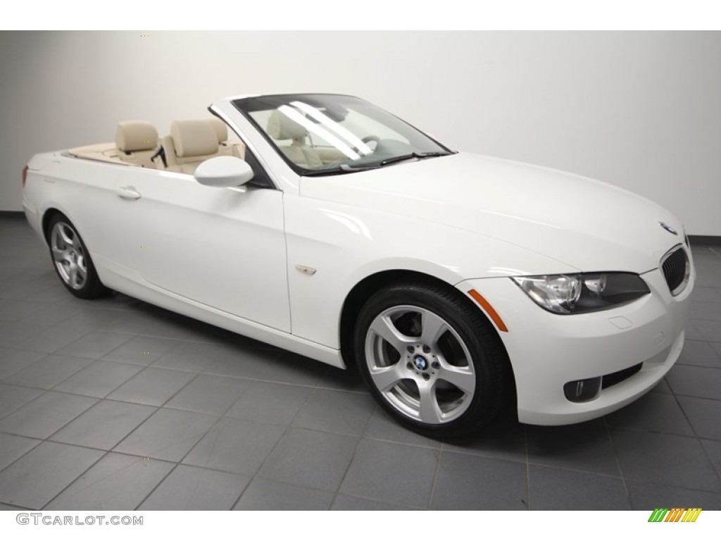 2009 3 Series 328i Convertible - Alpine White / Cream Beige Dakota Leather photo #1