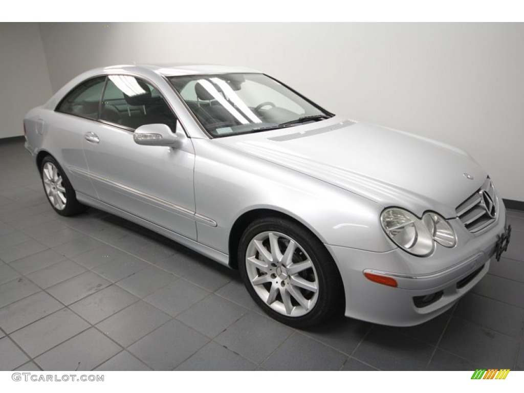 Iridium Silver Metallic 2007 Mercedes-Benz CLK 350 Coupe Exterior Photo #65574524