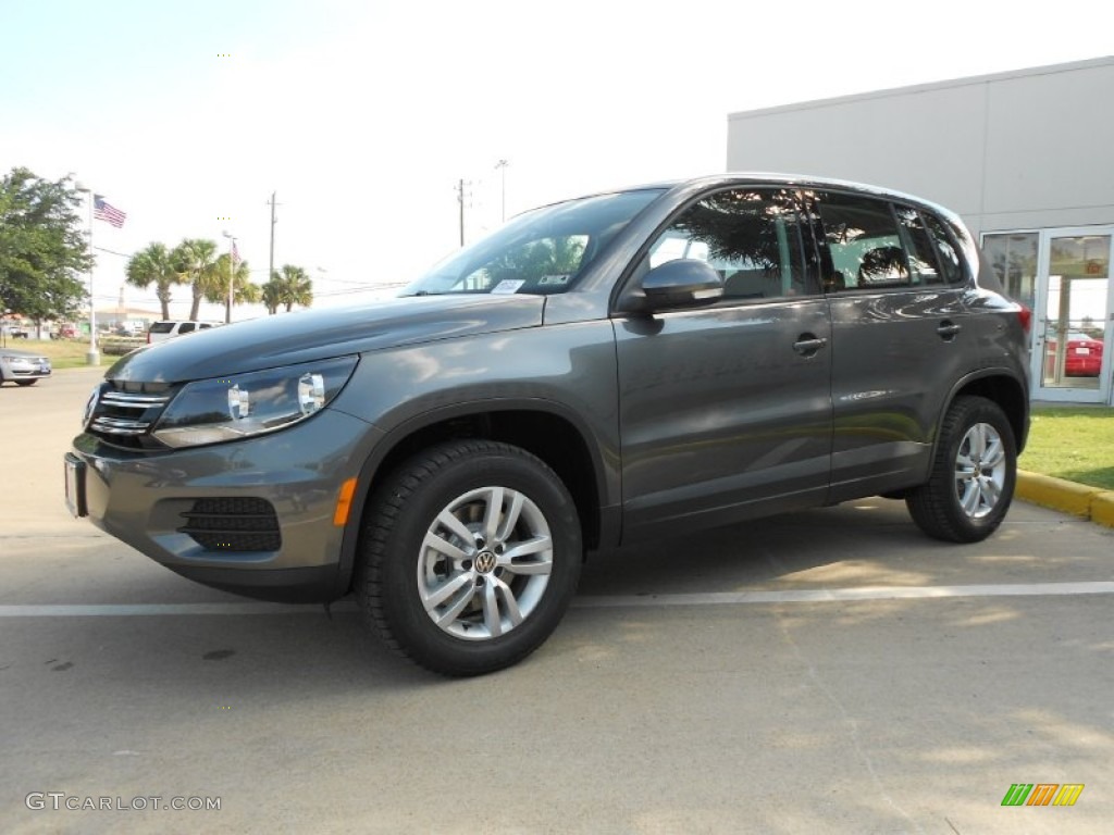 Pepper Gray Metallic 2012 Volkswagen Tiguan S Exterior Photo #65574608