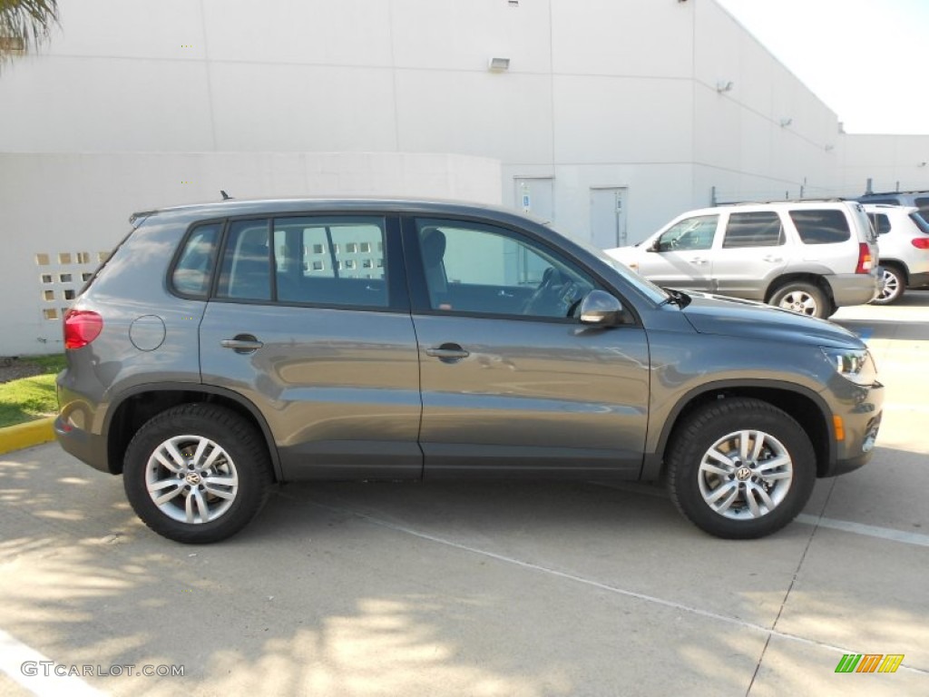 Pepper Gray Metallic 2012 Volkswagen Tiguan S Exterior Photo #65574635