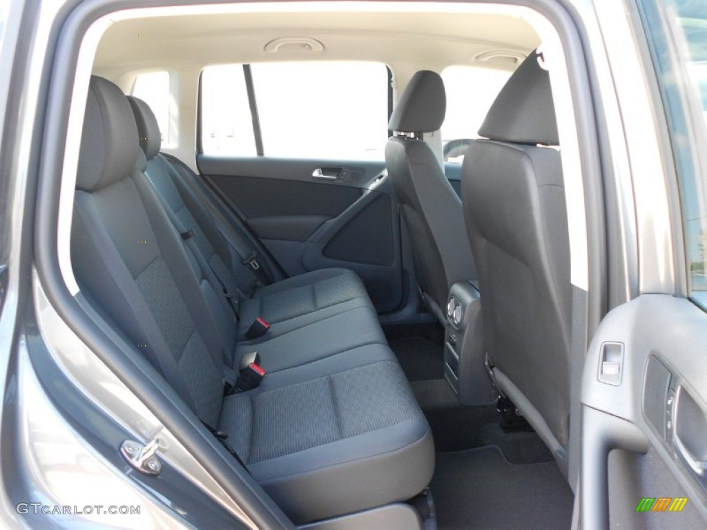 Black Interior 2012 Volkswagen Tiguan S Photo #65574671