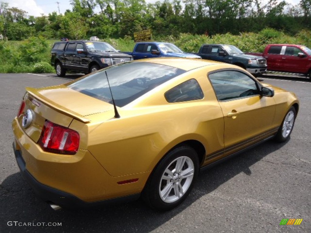 Sunset Gold Metallic 2010 Ford Mustang V6 Coupe Exterior Photo #65574680