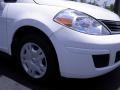 2011 Fresh Powder White Nissan Versa 1.8 S Sedan  photo #2