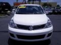 2011 Fresh Powder White Nissan Versa 1.8 S Sedan  photo #3