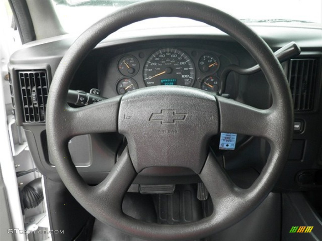 2004 Chevrolet Express 3500 Extended Commercial Van Medium Dark Pewter Steering Wheel Photo #65578223