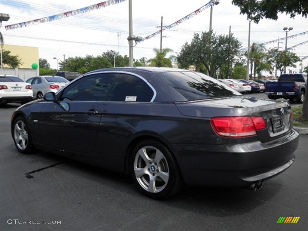 2007 3 Series 328i Convertible - Sparkling Graphite Metallic / Black photo #7