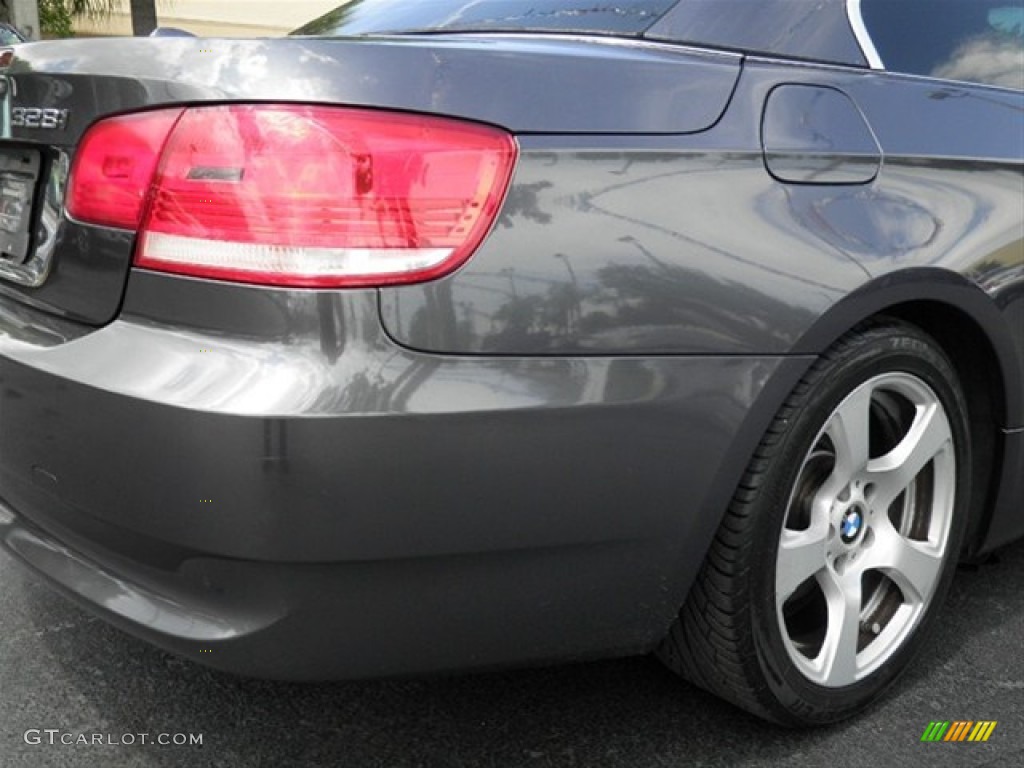 2007 3 Series 328i Convertible - Sparkling Graphite Metallic / Black photo #10