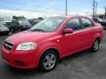 2007 Victory Red Chevrolet Aveo LS Sedan  photo #5