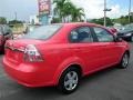 2007 Victory Red Chevrolet Aveo LS Sedan  photo #11